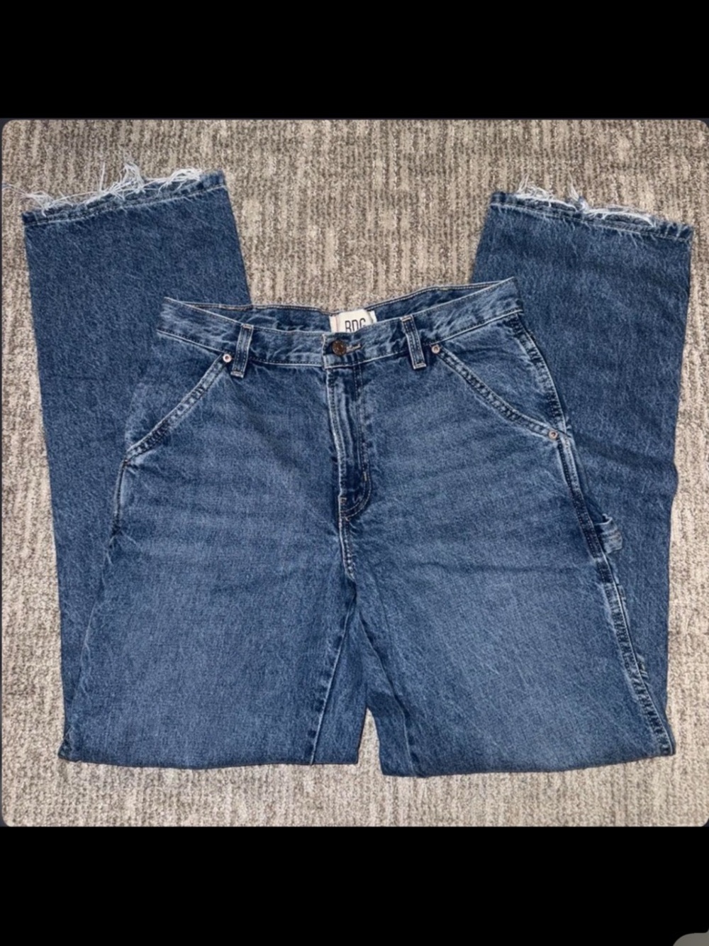 urban outfitters bdg blue carpenter jeans - Picture 2 of 6